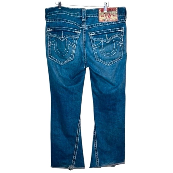 VTG 90’S True Religion Men’s Joey Super T Twisted Flare Jeans Sz 34 Made in USA